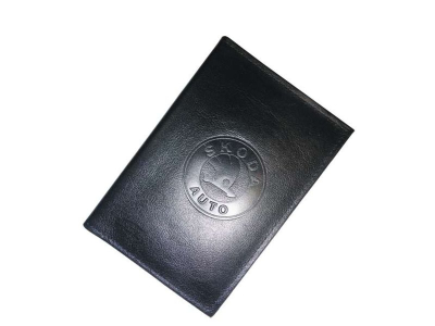 Бумажник водителя БВЛ5Л К BLACK нат.кож. SKODA купить в Тюмени