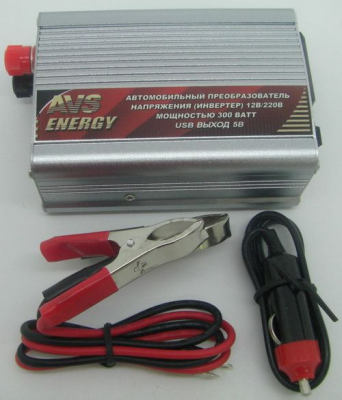 Автомобильный инвертор 12/220V IN-300W