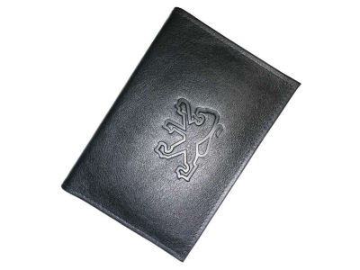 Бумажник водителя БВЛ5Л К BLACK нат.кож. PEUGEOT