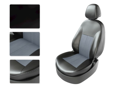 RENAULT "DUSTER 2015" ЗАМША черный/серый/серый